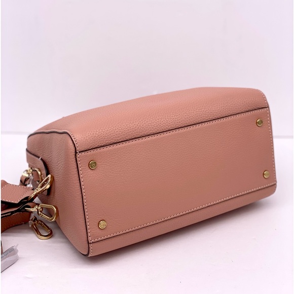 NeW! Tory Burch Thea Web Small Satchel Crossbody - Picture 9 of 15